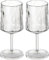 koziol Superglas Club No. 21, 2 Stück, 250 ml, Weinglas mit Stiel aus kristallklarem Kunststoff, luxuriös, unzerbrechlich, wiederverwendbar, Party, Camping, 2er Set