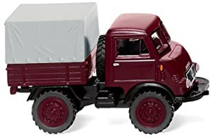 Wiking 036805 H0 Mercedes Benz Unimog U 402 bordeauxrot graue Plane Spur HO 1:87