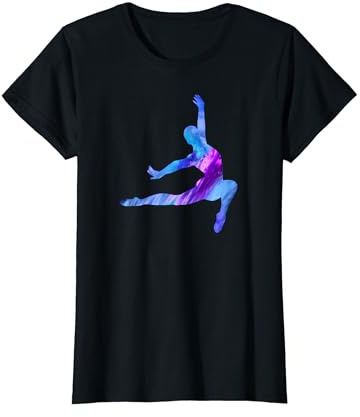 Abstrakte Figur Turnen Kunstturnen Gymnastik Turnerin T-Shirt