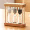 Sablier créatif en bois de 1/3/5 minutes - Décoration d'intérieur - Outils de cuisine - Cadeau pour enfant - Style simple