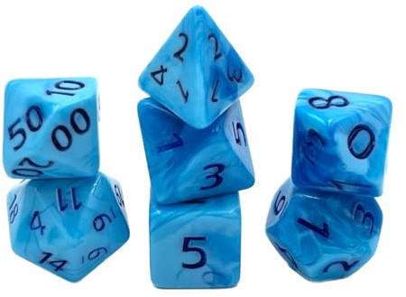 Dice4friends Würfelset: Blueberry Gum (7)