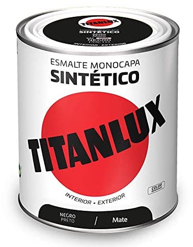 Titanlux Esmalte Sintético Mate Negro 750 ml