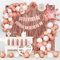 LUOBITO Rose Gold Geburtstag Party Deko für Frauen Mädchen, Luftballons Geburtstag Dekoration Set mit Happy Birthday Girlande, Hintergrund Tassel, Konfetti Ballons