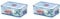Lock & Lock HPL826 Rectangular Storage Container-Clear/Blue, 2.6 L (Pack of 2)