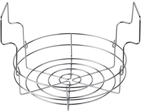 Cook N Home 12-inch Stainless Steel Steamer Canning Rack, Holds 8 Pint or 7 Quart Jars