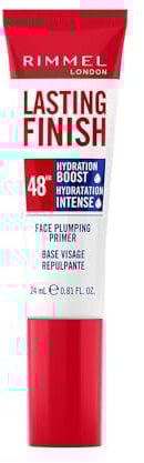 Rimmel Lasting Finish 48hr Hydration Boost Primer, Face Plumping, Smooths Fine Lines & Wrinkles, Dewy Finish, Flawless Makeup, Enriched with Biopeptides, Strengthens Skin, Boosts Natural Collagen