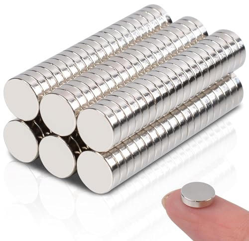 Neodym-Magnete, Srong, 8 x 2 mm, Keukenket kleine Seltenerd-Magnete, Kühlschrankmagnete für Whiteboard, Basteln, Werkzeug, Aufbewahrung, Pinnwand, Büro, 120 Stück