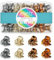 HOYOLS 36 Pcs Kleine Schildkr?te Haar Krallen Clips, Mini Half Up Kunststoff Haarclips für Frauen M?dchen, Starke Griff Anti-Rutsch Kiefer Clips für dünnes kurzes Haar (Amber Glow Mix Farbe)
