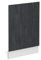 Vicco Frontblende R-Line, Geschirrspüler Fronttür, Schwarz Beton/Weiß, 45 cm ohne Arbeitsplatte
