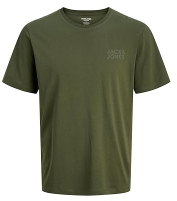 JACK & JONES Men's Jjecorp Logo Tee SS O-Neck Noos Pls, Green (Duffel Bag), 4XL