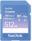 SanDisk Creator Tarjeta SD UHS-II 512 GB (para DSLR y Mirrorless-Cámaras, 6K Video, V60, UHS-II, Velocidades hasta 280 MB/s, RescuePRO Deluxe, Un mes a Adobe Creative Cloud)