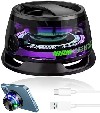 Magnetic Bluetooth Speaker G200 Multifunctional Portable Phone Stand Mini Wireless Speaker with Multi-RGB Color Light 6H Playtime Outdoor Travel Accessories for All Phones PC Ipad Smart Equipment