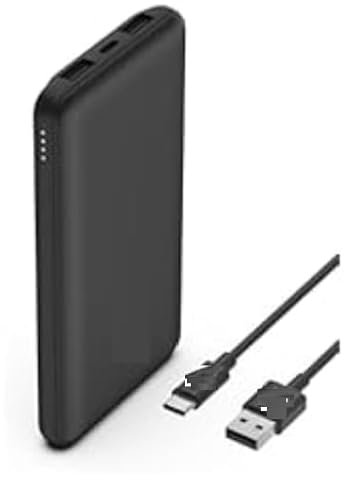 Bellkin BoostCharg Power Bank 10K - 15W, Travel-Friendly Design with USB-C to USB-C Cable