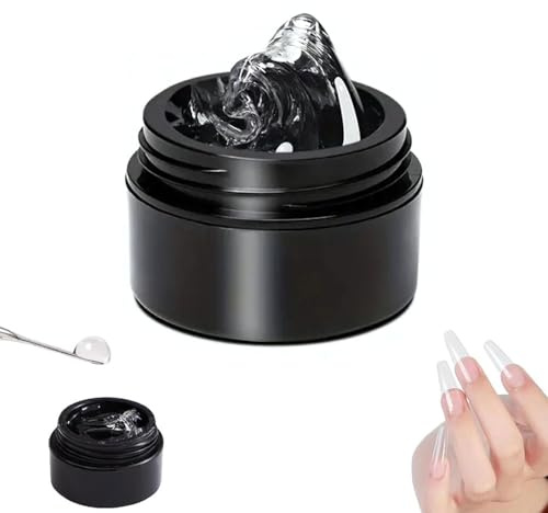 XFSRG Pegamento Uñas Postizas Transparente Gel de Extensión No Pegajoso para Diseños Elegantes y Duraderos