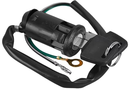 Serrure De Contact Moto pour Mini-Moto Moto Tout-Terrain Pocket Bike Quad Scooter Kart Contacteur D'allumage À 2 Fils Clés