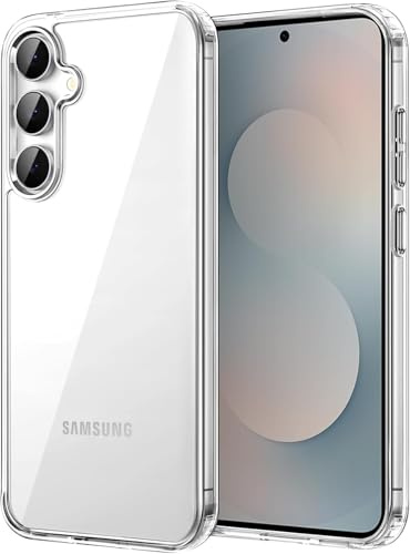 CLM-Tech Hülle kompatibel mit Samsung Galaxy S26 - Keine Vergilbung Stoßfeste Schutzhülle - Transparente Handyhülle aus TPU Gummi mit Harter PC Rückseite (Durchsichtig)