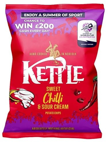 Kettle Sweet Chilli & Sour Cream Potato Chips 40g | Case of 18
