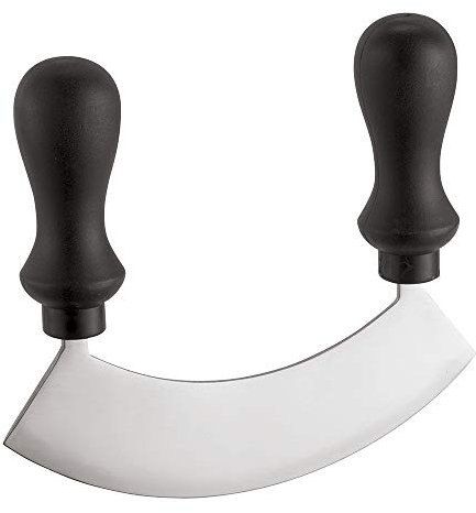 Paderno 48017-14 Hachoir Demi-Lune en Acier Inoxydable 14 cm