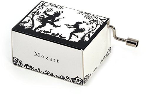 Fridolin 58251 Spieluhr Mozart - Zauberflöte/Reiniger-Scherenschnitt - Papageno und Papagena