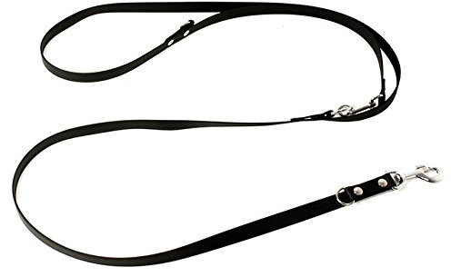 Mystique Biothane verstellbare Leine 13mm schwarz 300cm