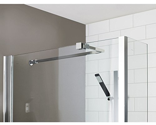 Nuie ARM22 ǀ Modern Bathroom Wetroom Universal Stabilising Bar , 15mm x 150mm x 1000mm, Polished Chrome