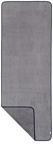 Sowel® Saunahandtuch 220 x 80 cm, 100% Bio-Baumwolle, Strandtuch XXL, Badetuch Groß, Saunatuch, Handtuch, Strand, Sauna, Damen und Herren, Grau/Navy