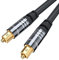 BlueRigger Digital Optical Audio Toslink Cable (3M, Fiber Optic, Aluminum Shell, 24K Gold-Plated) - Compatible with Home Theatre, Sound Bar, TV, Xbox, Playstation PS5, PS4 – Premium Series
