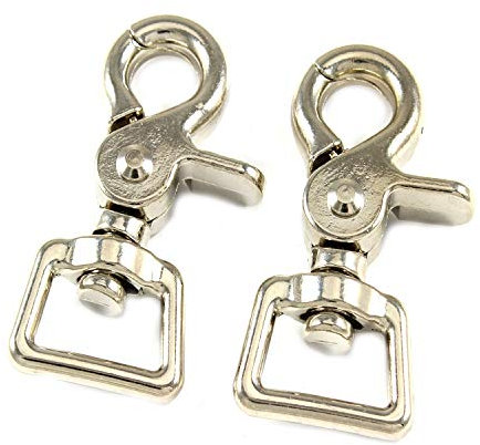 10 Scherenkarabinerhaken 62 x 29mm mit Wirbel Gurtbreite 20mm Karabiner