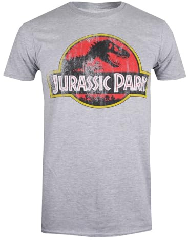 Jurassic Park Mens Short Sleeve T-Shirt Grey M