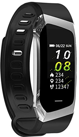 Fitness Trackers with Heart Rate Monitor Blood Pressure Message Notification Smart Watch Sleep Monitor Pedometer Step Counter Watch for Men Women Grey