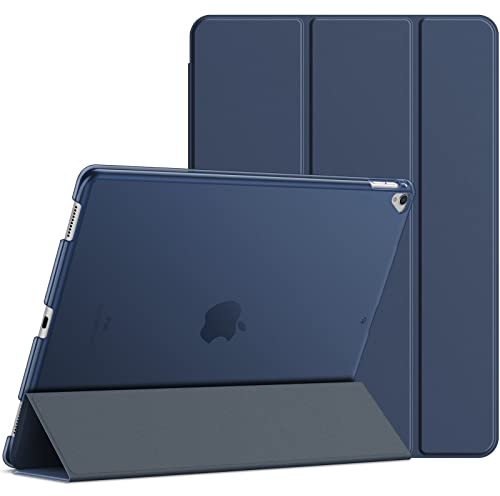 JETech Hülle für iPad Pro 12,9 (1. und 2. Generation, Modell 2015 und 2017), Schutzhülle mit Auto Schlaf/Wachen (Navy Blau)