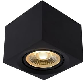 LUCIDE FEDLER - Ceiling Spotlight - LED Dim to Warm - GU10 (ES111) - 1x12W 2200K/3000K - Black
