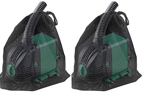 Awvlvwa Lot de 2 sacs filtrants pour pompe de bassin, 31 x 40,4 cm, sacs de protection en maille avec cordon de serrage pour biofiltres de piscine, housse de protection contre les