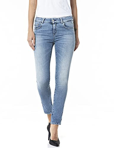 Replay Damen Faaby Bio Cotton Jeans, 0101 Light Blue, 32W / 32L
