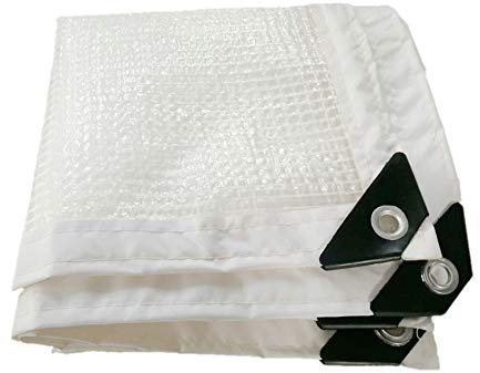 MBLUE Bâche imperméable translucide en polyéthylène pour jardin, cour, serre (2MX3M)