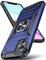DASFOND Armor Hülle für iPhone 11 Case mit Kameraschutz Militär Stoßfest Handyhülle [Upgrade 2.0] 360 Grad Metal Ring Halter Ständer Schutzhülle [für Handyhalterung Auto Magnet], 6,1 Zoll, Blau