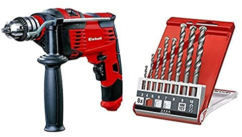 Einhell Schlagbohrmaschine TC-ID 1000 E (1010 W, Bohrleistung Ø Holz 32 mm, Beton 16 mm, Metall 13 mm, Metall-Tiefenanschlag, robustes Zahnkranzbohrfutter)