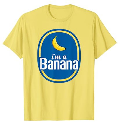 Banane Kostüm Halloween Obst Aufkleber Gelb Lustig T-Shirt