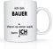 Print-Klex Berufstasse mit Bauer Motiv Bedruckt Bauer Tasse für Beruf Geschenk Kaffeebecher Geschenktasse Teetasse Arbeitstasse Arbeitsbecher mit Druck 330ml Beruf Tasse