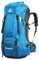 Bseash 60L Wasserdichter leichter Wanderrucksack mit Regenschutz, Outdoor Sport Tagesrucksack Multifunktions Reisetasche für Klettern Camping Reisen (Hellblau)
