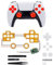 LED Luminosa Scheda per Controller FPS5, 6 colori Luminosa Scheda Compatibile per PS5 Piastra luminosa per controller di vibrazione con maniglia wireless con strumento
