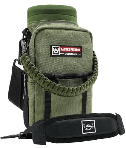 NATURE PIONEOR Water Bottle Holder with Strap 40 oz Insulated Water Bottle Carrier Sling Sleeve for Hiking,Outdoor Camping,Gym