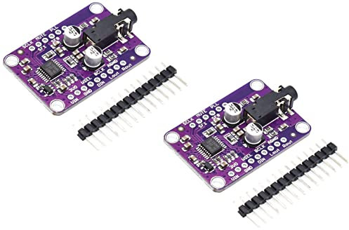 TECNOIOT 2 STÜCKE CJMCU-1334 DAC-Modul UDA1334A I2S DAC Stereo-Audio-Decoder-Modulplatine