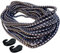 10 m Expanderseil Ø 8mm Schwarz mit 2 Haken Spann Schnur Seil Kordel