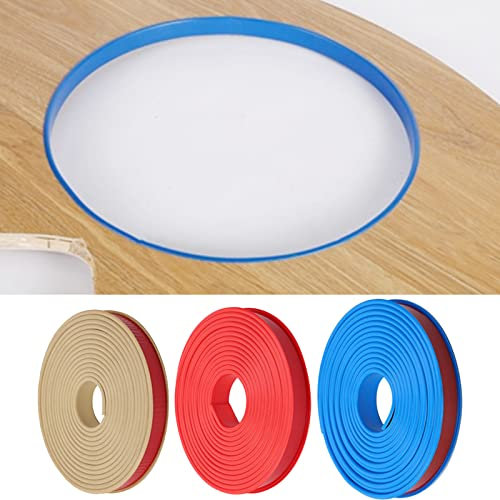 WMLBK U-Form Selbstklebend Möbelkantenband,5 Meter Möbelkantenband Flexible TPE Faltbarer Kantenschutz für Schrankkanten, Abschlussleiste, Deckenkanten, Arbeitsplatten (16mm * 5m, Rot)