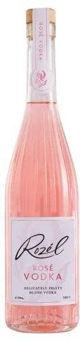 Rozél Rosé Vodka, White Peach & Raspberry Flavoured Vodka with Pink Grapefruit Notes, Fruit Flavoured Liquor, 37.5% Alcohol Drink, Artisan Spirit for Shots & Pink Cocktail Mixers, 70cl