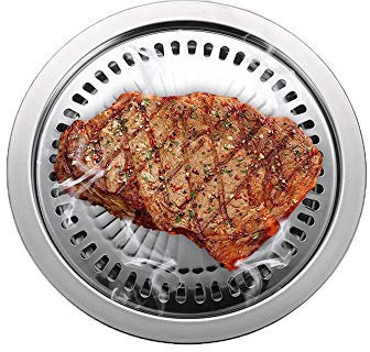 SOSSEG Barbecue Grill Senza Fumo Barbecue Grill Pan Gas Famiglia Antiaderente Fornello a Gas Piastra Fornello Elettrico Teglia BBQ Grill Strumenti per Barbecue Outdoor