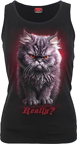 Anger Management - Razor Back Top Black S