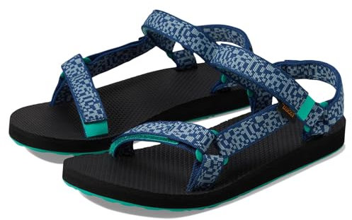 Teva Unisex-Child Original Universal Sandal, Radio Blue Opal, 2 Little Kid