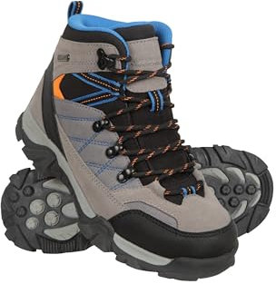 Mountain Warehouse Trail Wasserdichte Kinderstiefel Grau Kinder-Schuhgröße 34 DE